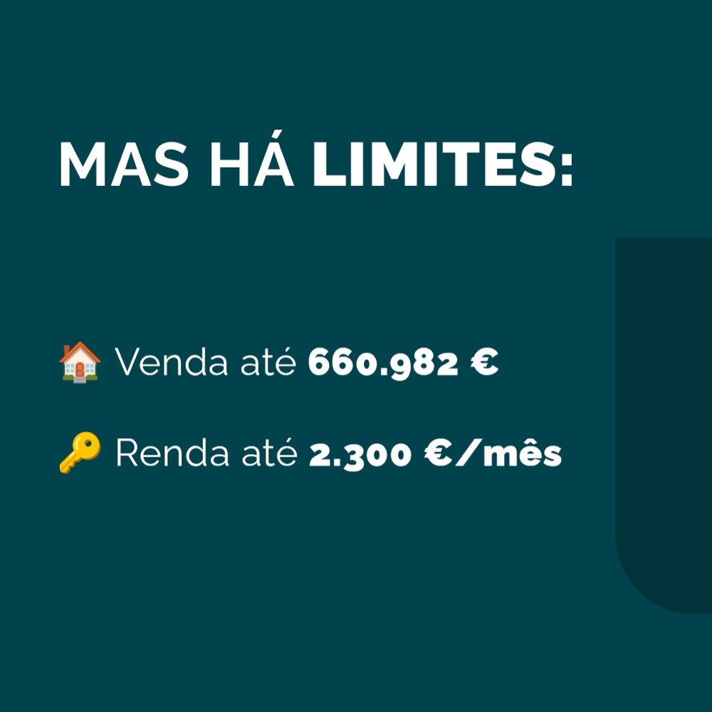 Slide 3: Mas há limites de valor de venda e de renda.