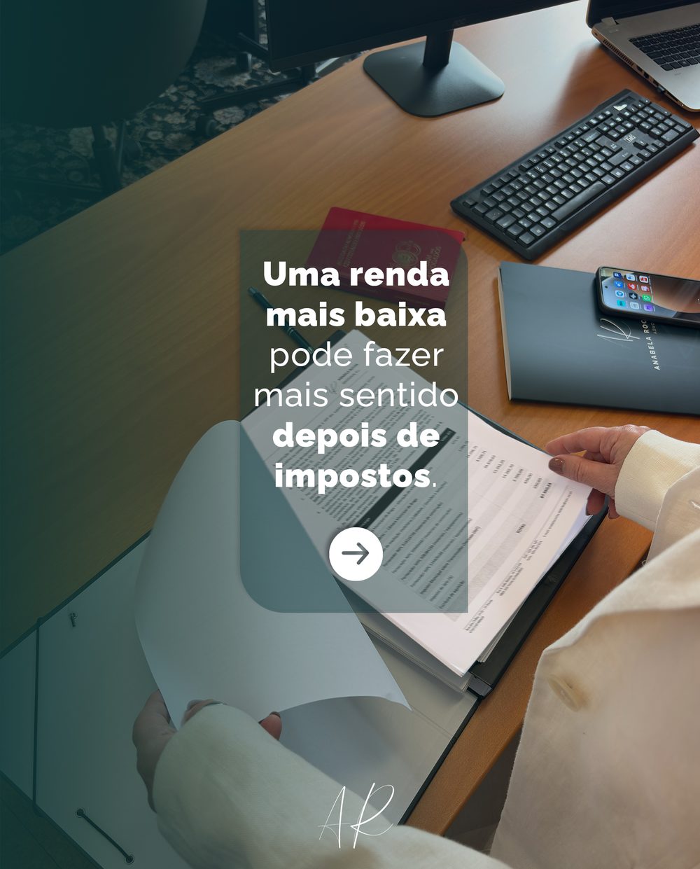 Slide 1: Uma renda mais baixa pode fazer mais sentido depois de impostos.