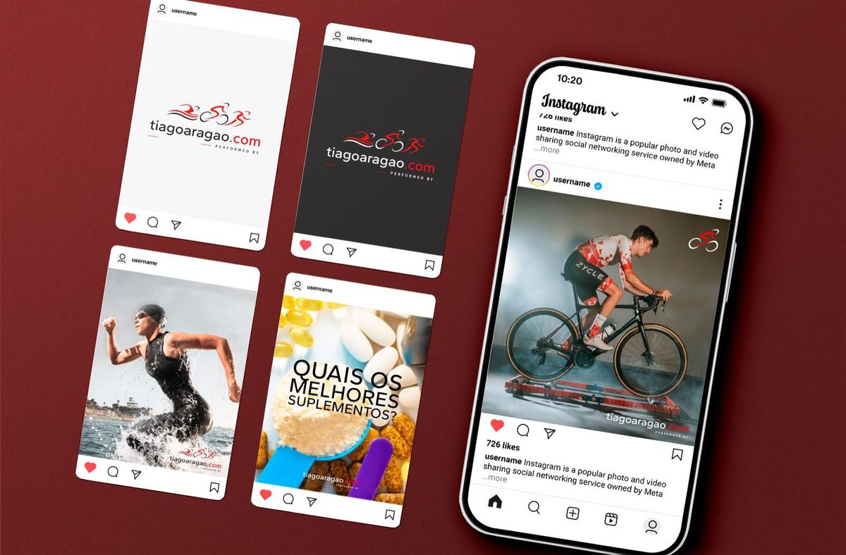 Templates de publicações de Instagram da marca